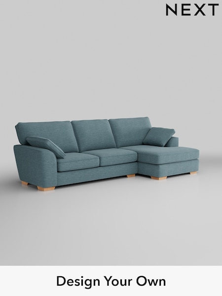 Fine Chenille Easy Clean/Mid Blue Stamford (H35495) | £1,950