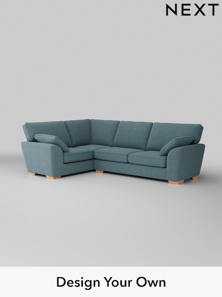 Fine Chenille Easy Clean/Mid Blue Stamford (H35495) | £2,075