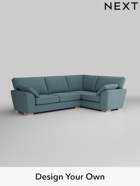 Fine Chenille Easy Clean/Mid Blue Stamford (H35495) | £2,075