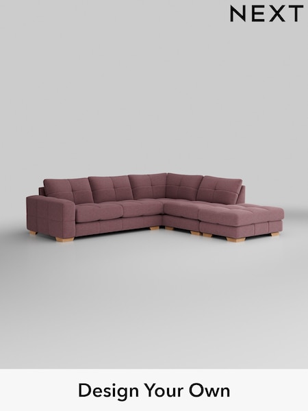Fine Chenille Easy Clean/Mid Mulberry Purple Brooke Deep Sit (H35496) | £2,825