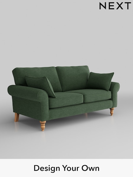 Fine Chenille Easy Clean/Mid Khaki Green Mallory (H35497) | £899