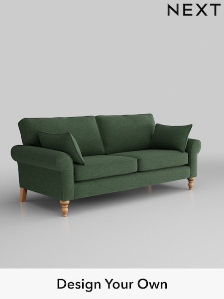 Fine Chenille Easy Clean/Mid Khaki Green Mallory (H35497) | £999