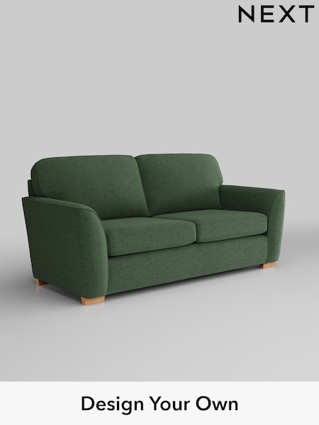 Fine Chenille Easy Clean/Mid Khaki Green Malvern (H35498) | £1,075