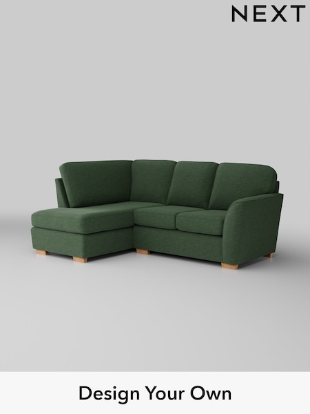 Fine Chenille Easy Clean/Mid Khaki Green Malvern (H35498) | £1,350