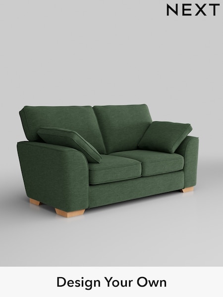 Fine Chenille Easy Clean/Mid Khaki Green Stamford (H35503) | £1,150