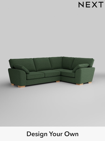 Fine Chenille Easy Clean/Mid Khaki Green Stamford (H35503) | £2,075