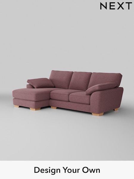 Fine Chenille Easy Clean/Mid Mulberry Purple Stamford Grand Relaxed Sit (H35506) | £2,275