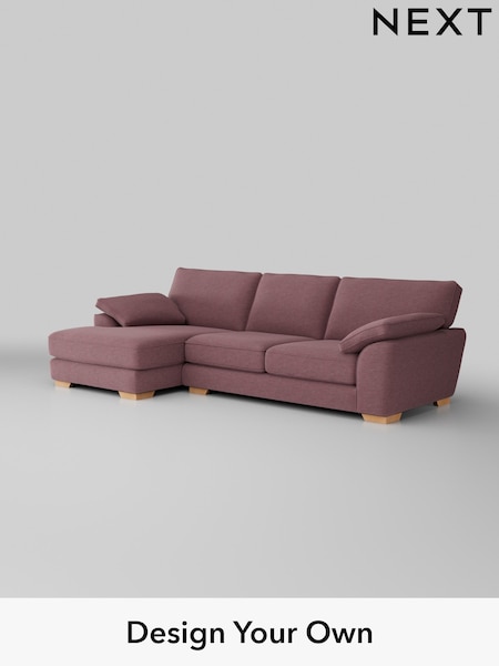 Fine Chenille Easy Clean/Mid Mulberry Purple Stamford Grand Relaxed Sit (H35506) | £2,550