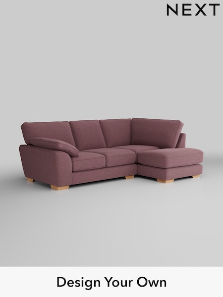 Fine Chenille Easy Clean/Mid Mulberry Purple Stamford Grand Relaxed Sit (H35506) | £2,375