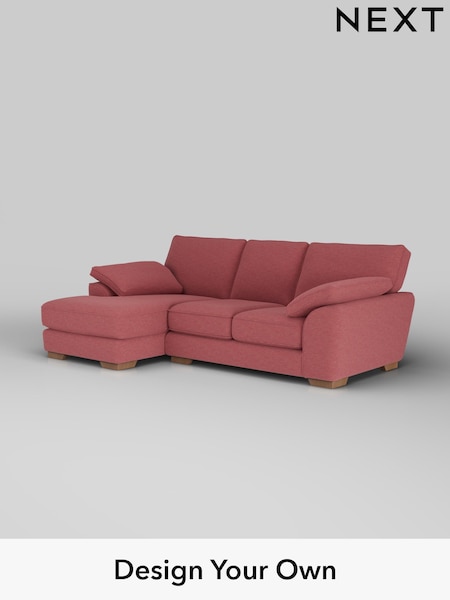 Fine Chenille Easy Clean/Mid Pink Stamford Grand Relaxed Sit (H35510) | £2,275