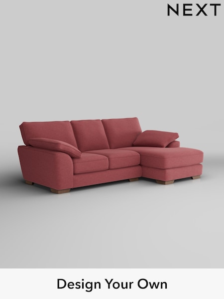 Fine Chenille Easy Clean/Mid Pink Stamford Grand Relaxed Sit (H35510) | £2,275