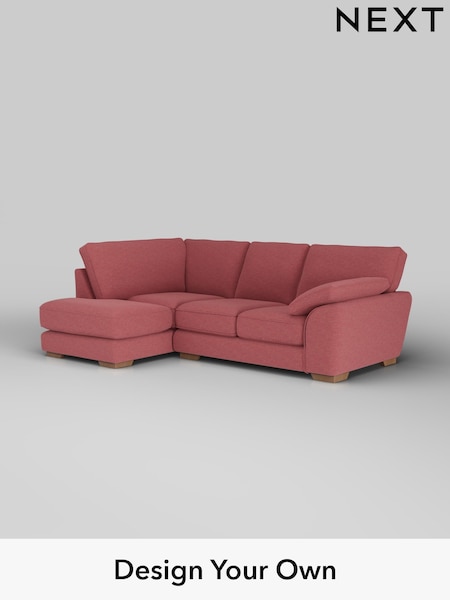 Fine Chenille Easy Clean/Mid Pink Stamford Grand Relaxed Sit (H35510) | £2,375