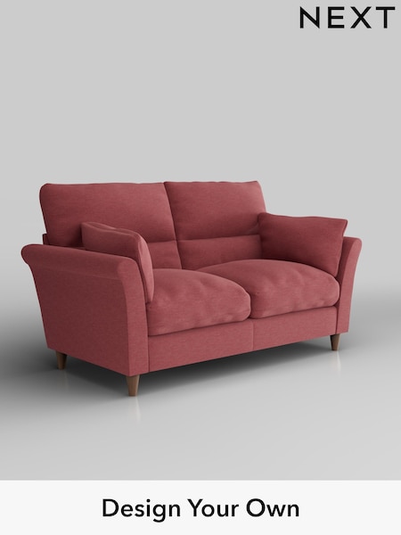 Fine Chenille Easy Clean/Mid Pink Hartley Highback Relaxed Sit (H35518) | £1,225