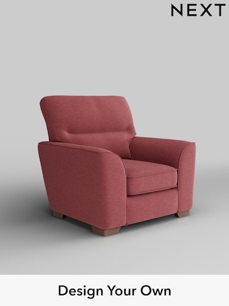 Fine Chenille Easy Clean/Mid Pink Stamford Highback (H35528) | £799