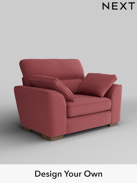 Fine Chenille Easy Clean/Mid Pink Stamford Highback (H35528) | £899