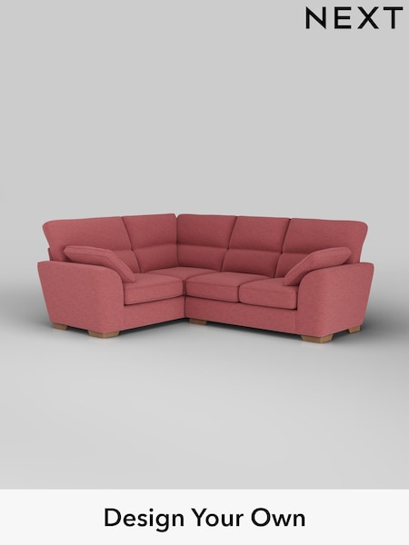 Fine Chenille Easy Clean/Mid Pink Stamford Highback (H35528) | £2,150