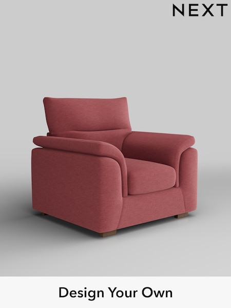 Fine Chenille Easy Clean/Mid Pink Hayden Highback (H35531) | £750