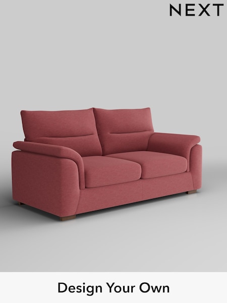 Fine Chenille Easy Clean/Mid Pink Hayden Highback (H35531) | £1,225