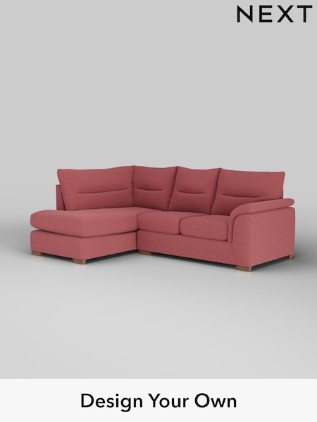 Fine Chenille Easy Clean/Mid Pink Hayden Highback (H35531) | £1,825