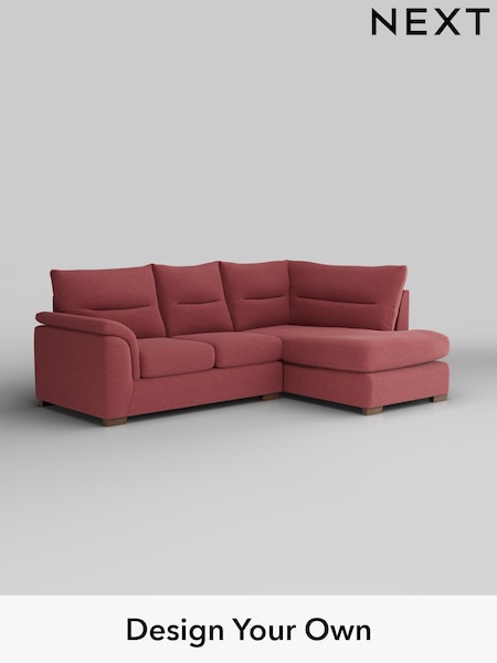 Fine Chenille Easy Clean/Mid Pink Hayden Highback (H35531) | £1,825