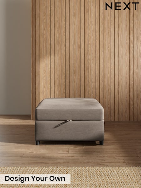 Fine Chenille Easy Clean/Mid Taupe Brown Parker Platform (H35534) | £499