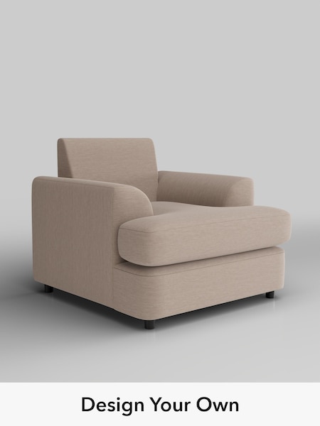 Fine Chenille Easy Clean/Mid Taupe Brown Parker Platform (H35534) | £875