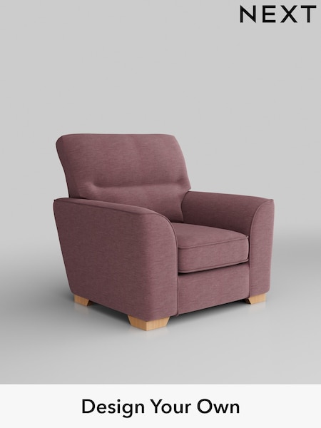 Fine Chenille Easy Clean/Mid Mulberry Purple Stamford Highback (H35536) | £799