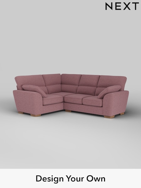 Fine Chenille Easy Clean/Mid Mulberry Purple Stamford Highback (H35536) | £2,150