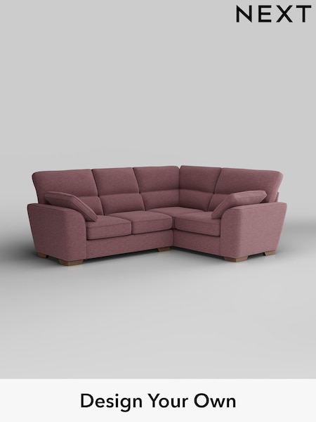 Fine Chenille Easy Clean/Mid Mulberry Purple Stamford Highback (H35536) | £2,150