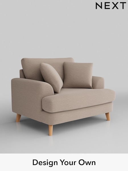 Fine Chenille Easy Clean/Mid Taupe Brown Parker (H35547) | £975