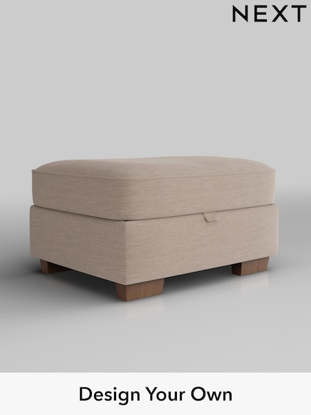Fine Chenille Easy Clean/Mid Taupe Brown Hayden Buttoned Back (H35565) | £499