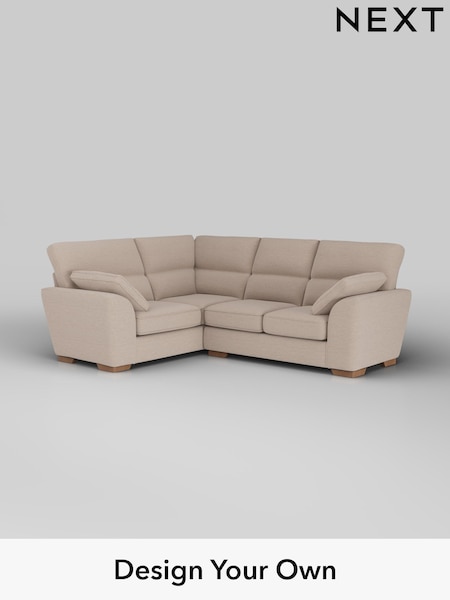 Fine Chenille Easy Clean/Mid Taupe Brown Stamford Highback (H35566) | £2,150