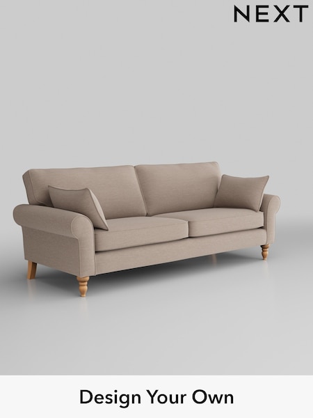 Fine Chenille Easy Clean/Mid Taupe Brown Mallory (H35567) | £1,099