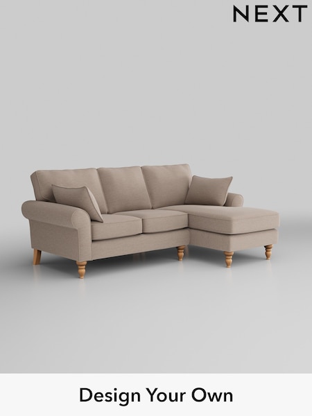 Fine Chenille Easy Clean/Mid Taupe Brown Mallory (H35567) | £1,475