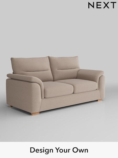 Fine Chenille Easy Clean/Mid Taupe Brown Hayden Highback (H35570) | £1,225