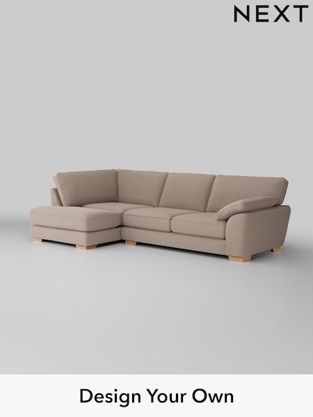 Fine Chenille Easy Clean/Mid Taupe Brown Stamford Grand Relaxed Sit (H35571) | £2,525