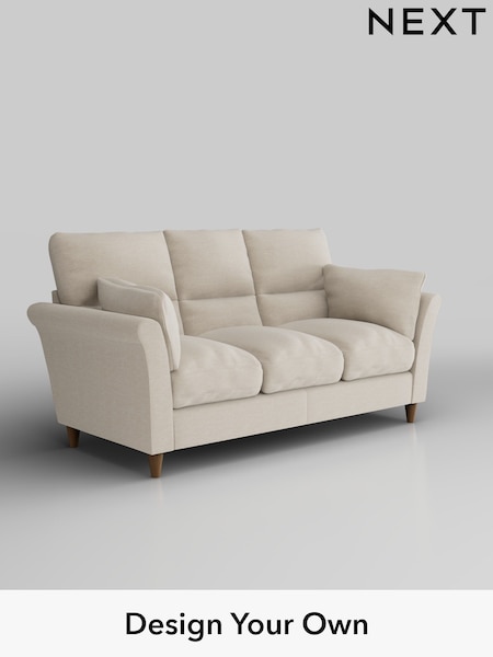 Fine Chenille Easy Clean/Oyster Hartley Highback Relaxed Sit (H35573) | £1,325