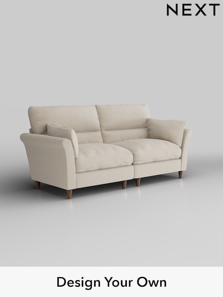Fine Chenille Easy Clean/Oyster Hartley Highback Relaxed Sit (H35573) | £1,425