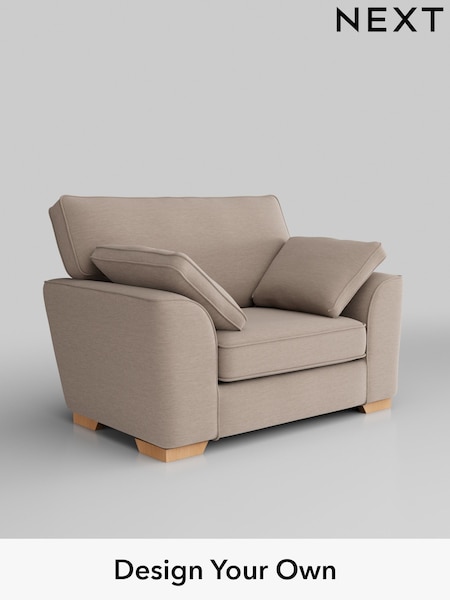 Fine Chenille Easy Clean/Mid Taupe Brown Stamford (H35574) | £850