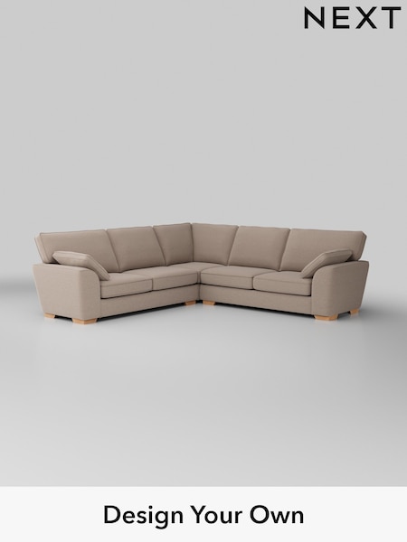 Fine Chenille Easy Clean/Mid Taupe Brown Stamford (H35574) | £2,550