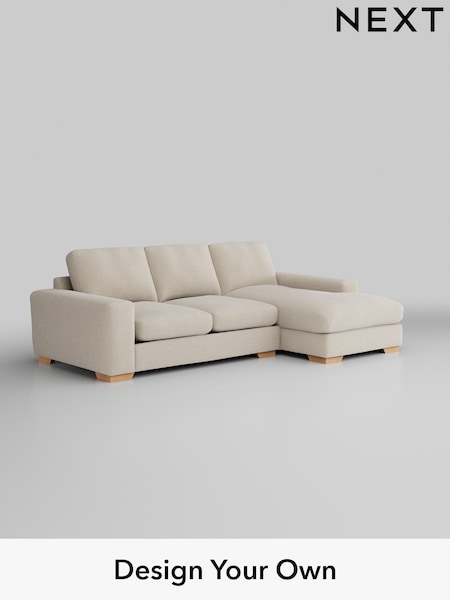Fine Chenille Easy Clean/Oyster Houghton Deep Relaxed Sit (H35577) | £2,125
