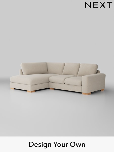 Fine Chenille Easy Clean/Oyster Houghton Deep Relaxed Sit (H35577) | £2,150