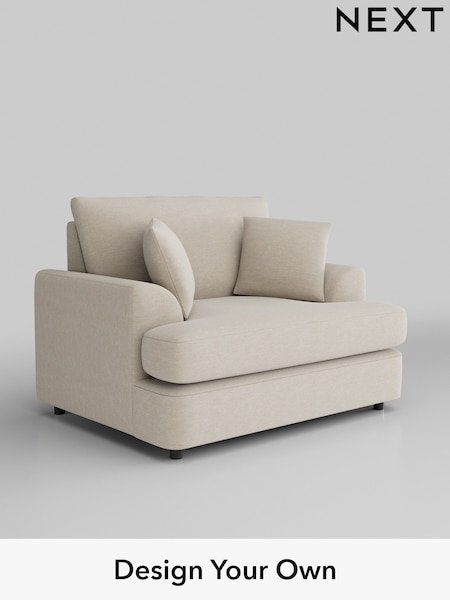 Fine Chenille Easy Clean/Oyster Parker Platform (H35581) | £975