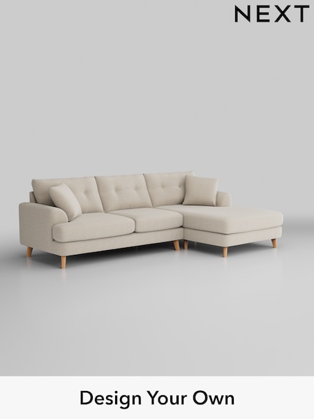 Fine Chenille Easy Clean/Oyster Parker Buttoned Back (H35582) | £2,350