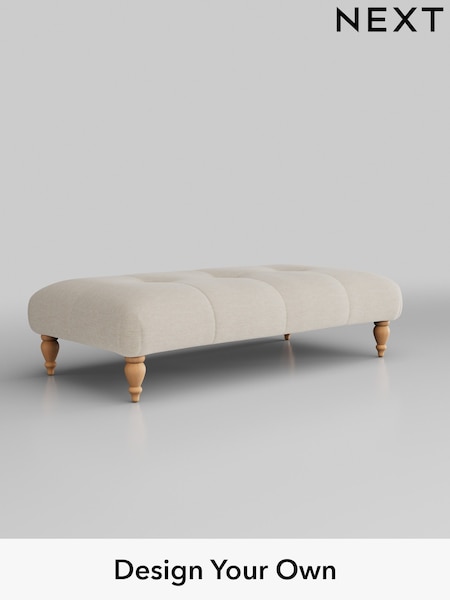 Fine Chenille Easy Clean/Oyster Erin Buttoned Back Deep Relaxed Sit (H35586) | £499