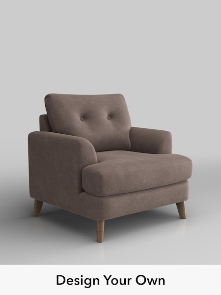 Luxe Chenille/Mink Brown Parker Buttoned Back (H35589) | £1,025