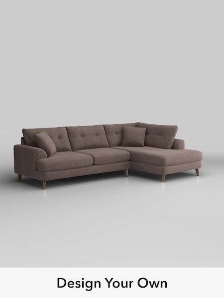 Luxe Chenille/Mink Brown Parker Buttoned Back (H35589) | £2,575