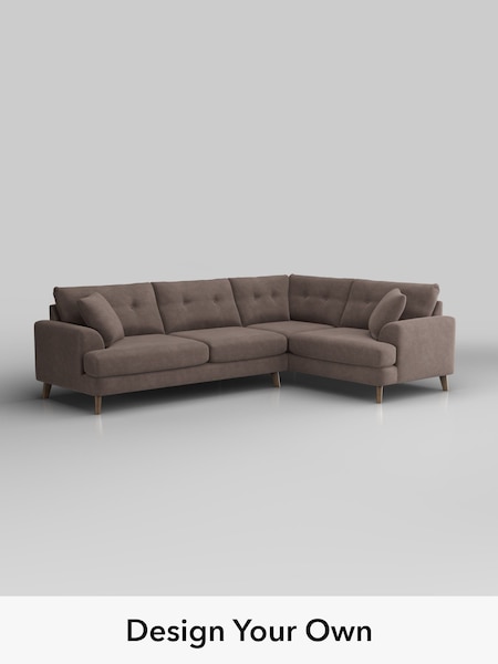 Luxe Chenille/Mink Brown Parker Buttoned Back (H35589) | £2,599