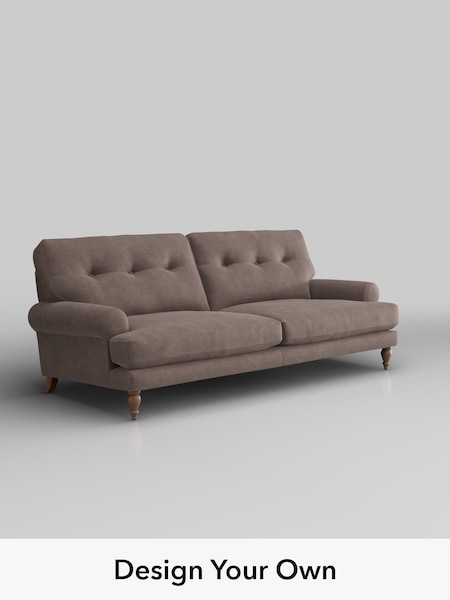 Luxe Chenille/Mink Brown Erin Buttoned Back Deep Relaxed Sit (H35597) | £1,525