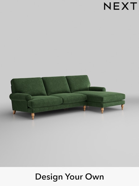 Luxe Chenille/Dark Green Erin Deep Relaxed Sit (H35641) | £2,099